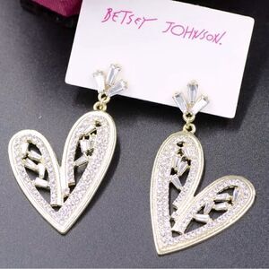 Dangle Heart Earrings 